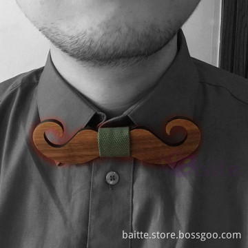 wooden craft mustache wooden bow ties Unique wooden bowtie